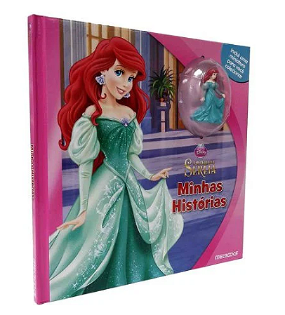 LIVRO CAPA DURA COLEÇÃO MINHAS HISTÓRIAS DISNEY - PEQUENA SEREIA