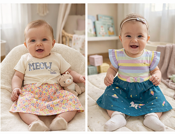 COMBO BEBE MENINA TAM M