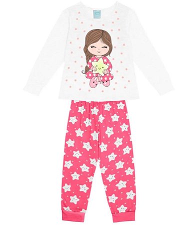 PIJAMA MEIA MALHA STAR GIRL - KYLY