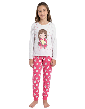 PIJAMA MEIA MALHA STAR GIRL - KYLY