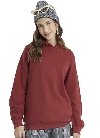 CASACO MOLETOM COM CAPUZ TEEN AMORA