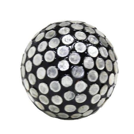 BOLA EM MADREPÉROLA NATURAL FUNDO PRETO 10