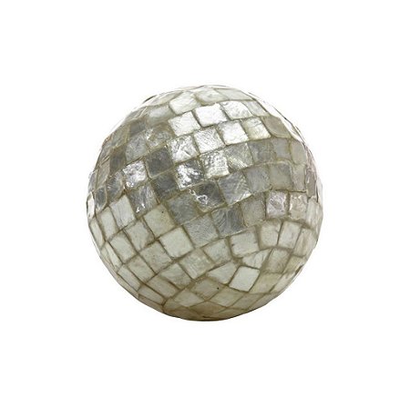 BOLA COM MOSAICO QUADRADO NATURAL 7,5