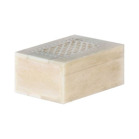 CAIXA PORTA JOIAS EM OSSOS RELEVO 6X5X3