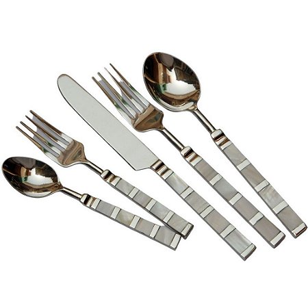 FAQUEIRO EM INOX E MADREPÉROLA