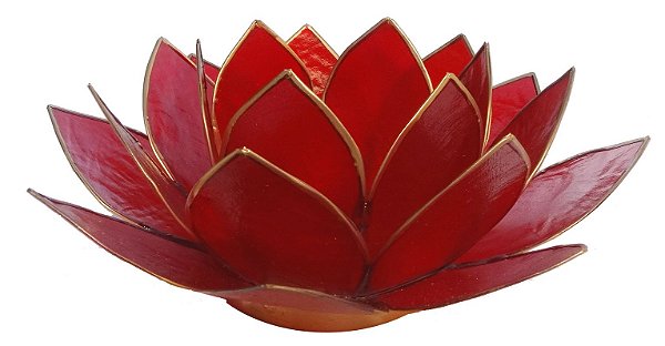 CASTIÇAL LOTUS RED