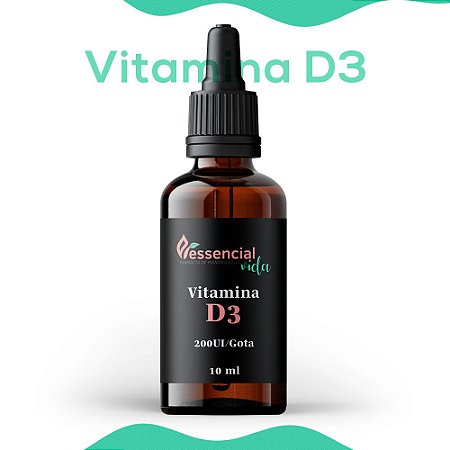 Vitamina D3 - 200UI/Gota - 10ml