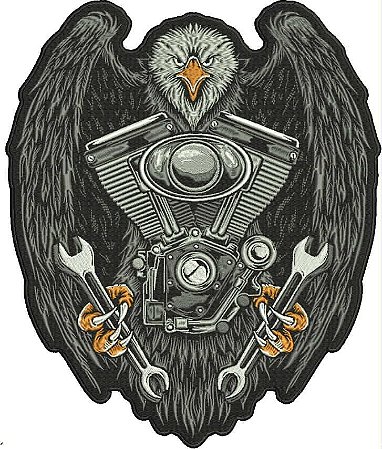 Patch Águia Motor 30x26 cm