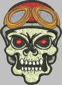 Patch Caveira 10x07 cm