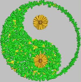 Patch Símbolo Floral 13x13 cm