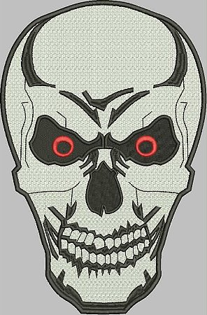 Patch Caveira 30x21 cm