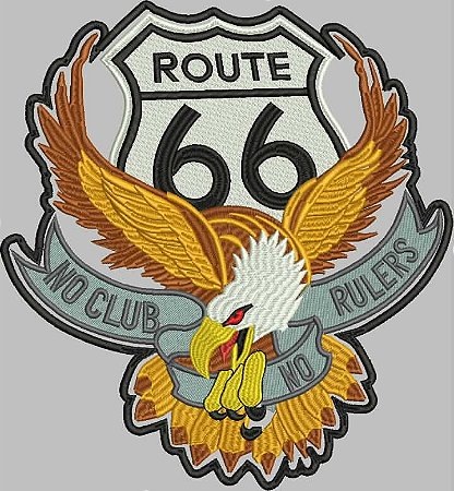 Patch Águia Route 66 32X30CM