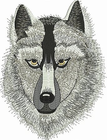 Patch Lobo Costas 27x25 cm