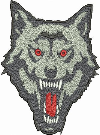 Patch Lobo 25x18 cm