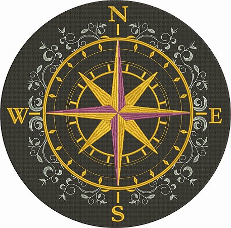 Patch Rosa dos Ventos 30x30 cm