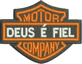 Patch Deus é Fiel Motor Company 05x07 cm