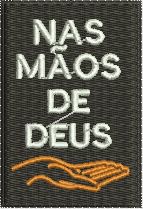 Patch Nas Mãos de Deus 07x05 cm