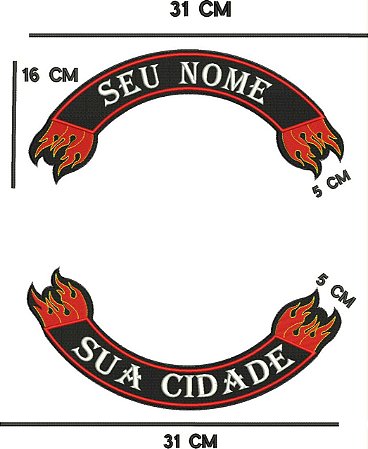 Patch Par de Tarjas 31cm