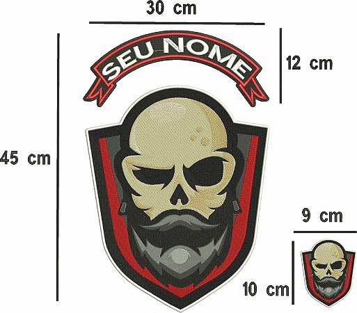 Kit Masculino Rickel Custom Triciclos  45X30cm