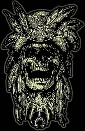 Patch Caveira Indio