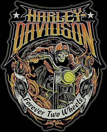Patch Moto Caveira HD
