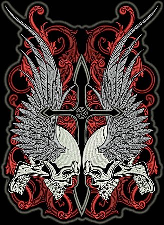 Patch Caveira Dupla