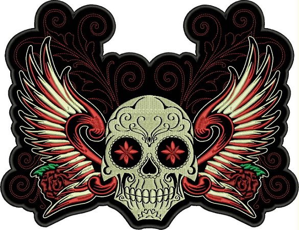 Patch Caveira Alada