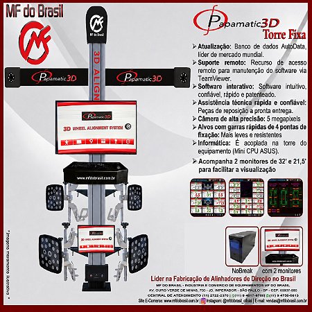 Alinhador 3D - COM MONITOR 32' GAMER E MINICPU ASUS DE 8GB RAM ACOPLADA NO RACK COM IMPRESSORA E NOBREAK