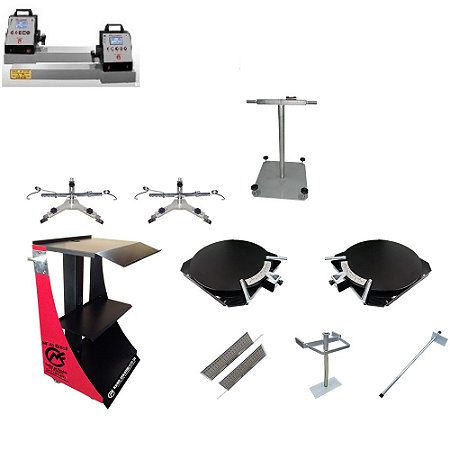 Alinhador Computadorizado 2 Cabeças com Rack Vermelho