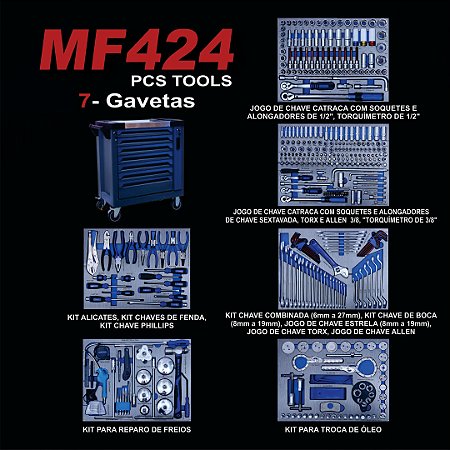 CARRINHO DE FERRAMENTAS MF424