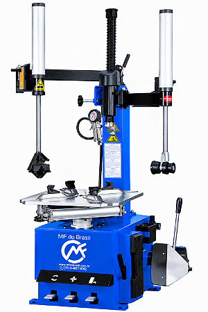 Desmontadora de Pneus com dois Braços Auxiliares Monofásica 220V MF 735 Azul