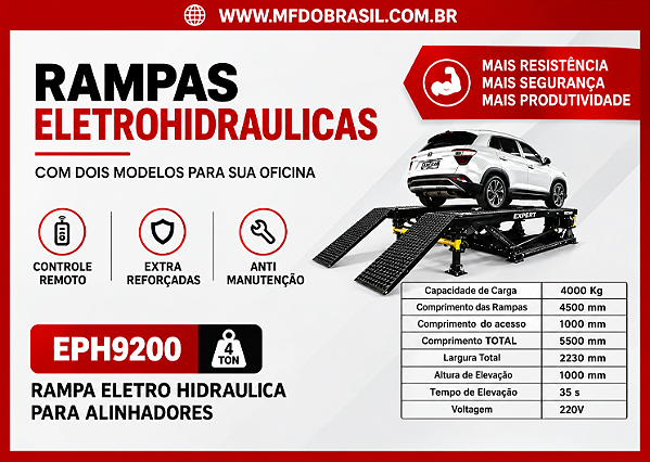 RAMPA ELETRO HIDRÁULICA EPH9200