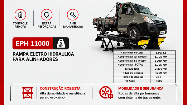 RAMPA ELETRO HIDRÁULICA EPH11000