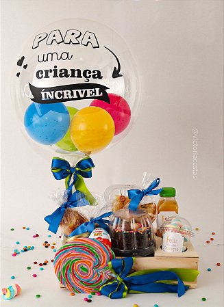 Cesta infantil box criança feliz