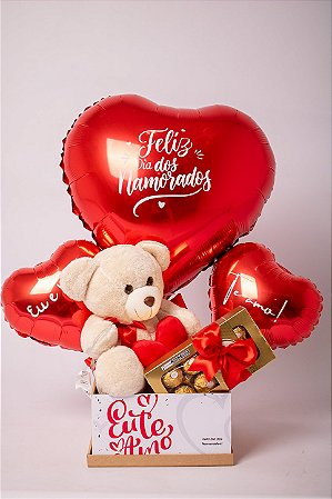 Cesta kit feliz dia dos namorados