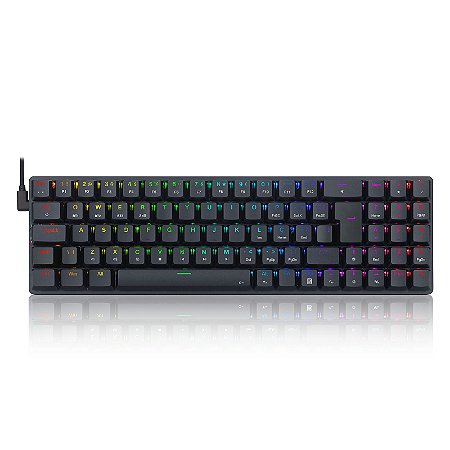 Teclado Mecânico Gamer Ashe PRO RGB Switch Marrom - K626P-KBS-B