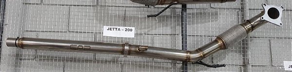 DOWNPIPE INOX 304 - JETTA / FUSCA / EOS / AUDI A3 2.0 EA888 200CV 3 POLEGADAS