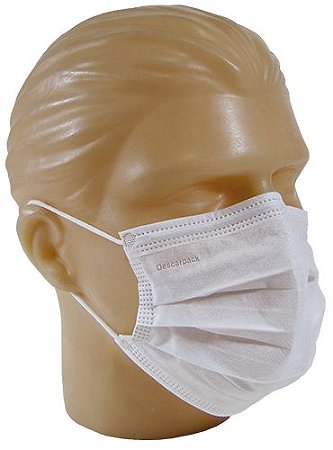 kit com 10 pcts mascaras triplas cirúrgicas