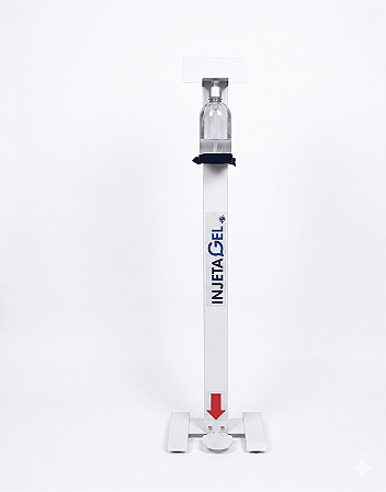 Totem para álcool em gel com pedal