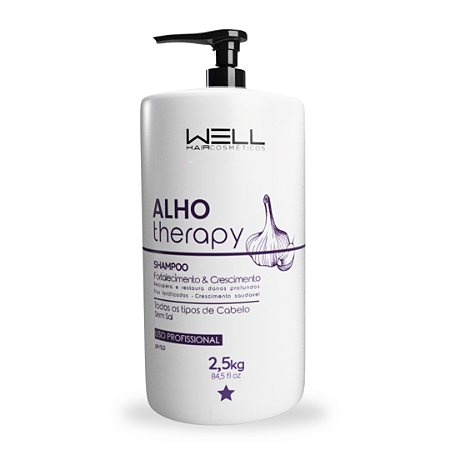 Shampoo Alho Therapy - Well Hair Cosméticos