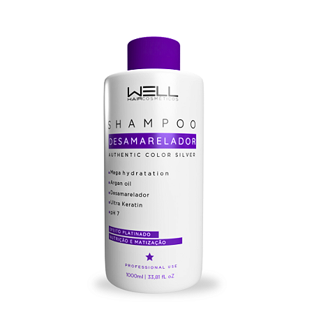 Shampoo Desamarelador - Well Hair Cosméticos