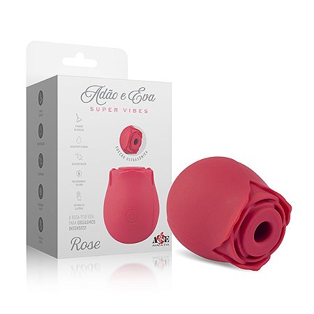 Vibrador Rose - Sucção Ultrassônica - Linha Super Vibes