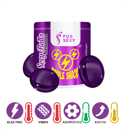 Bolinhas Triple Shock – Sensação Vibrante e Elétrica Aroma Morango (3un)