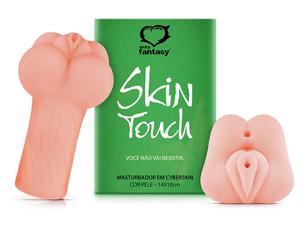 Masturbador Masculino Vagina e Ânus em CyberSkin Atóxico – 13 x 10 cm