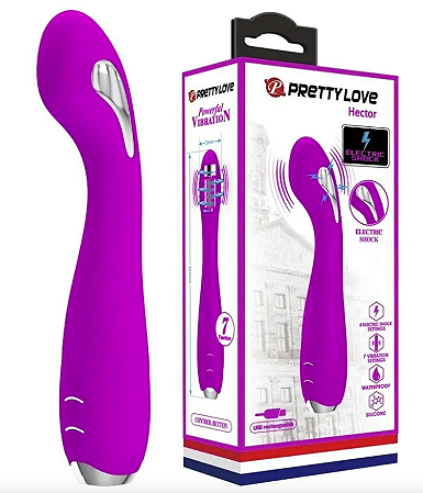 VIBRADOR VIBRAÇÃO E CHOQUE PRETTY LOVE HECTOR