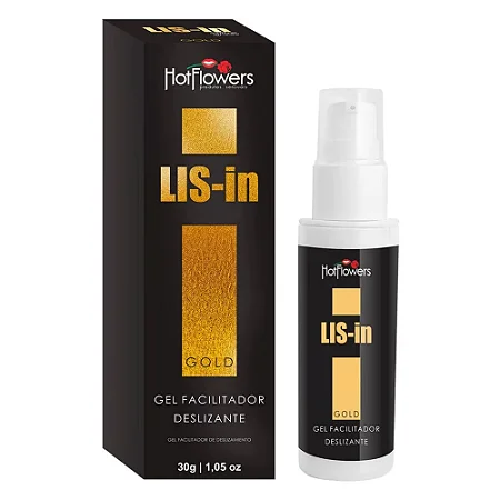Lis-in Gel Facilitador Anal - deslizante GOLD HOT FLOWERS