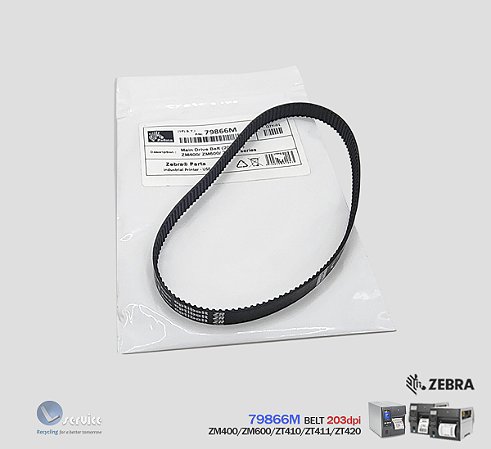 BELT, correia Zebra ZM400/ZM600/ZT400series (203dpi)