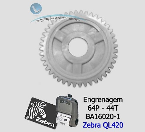 Engrenagem Zebra QL420 (64P-44T) Zebra BA16020-1