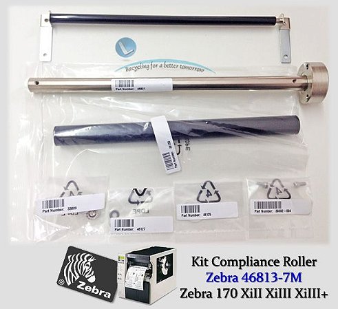 Zebra compliance roller 170Xi, G46813-7M|