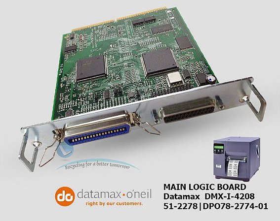 Placa Principal Datamax DMX-I-4208|DPO78-2774-01|51-2278-00